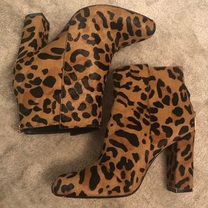Raye Leopard Print Booties